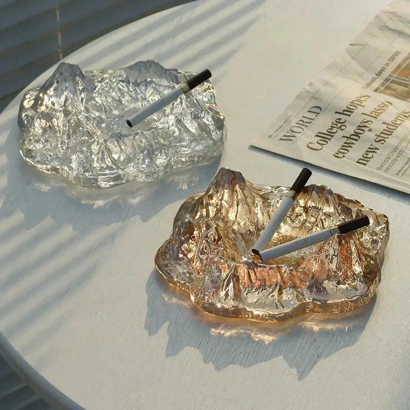 Stornfield | Ice Mountain Glass Decorative Ashtray