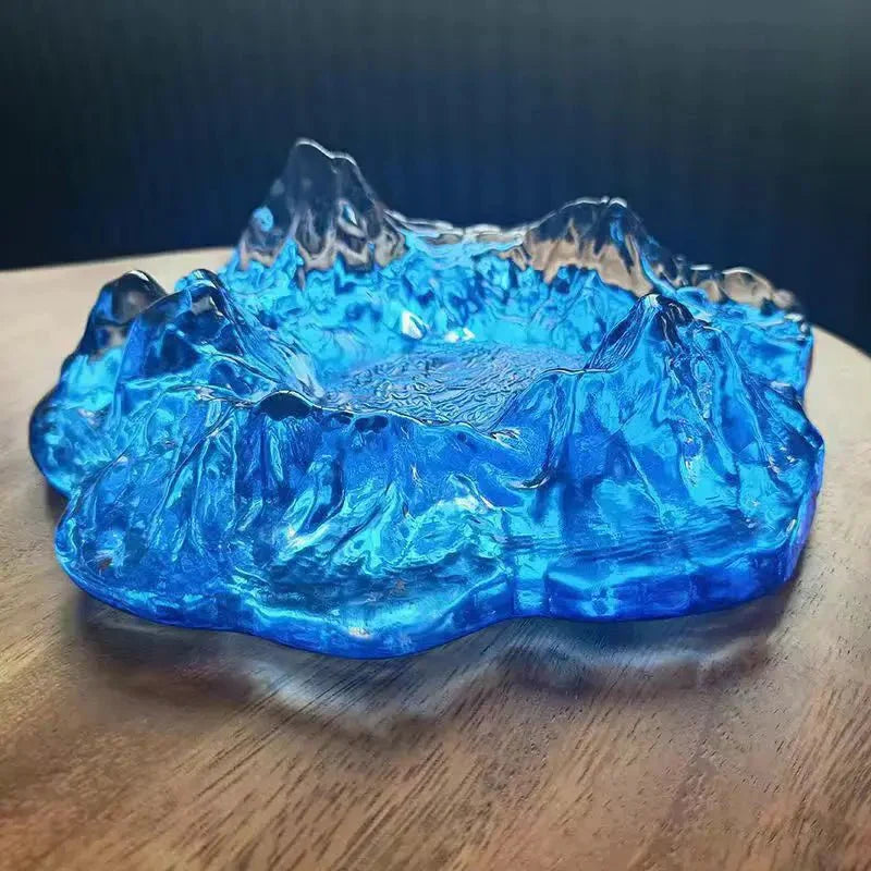 Stornfield | Ice Mountain Glass Decorative Ashtray