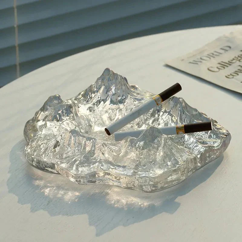 Stornfield | Ice Mountain Glass Decorative Ashtray