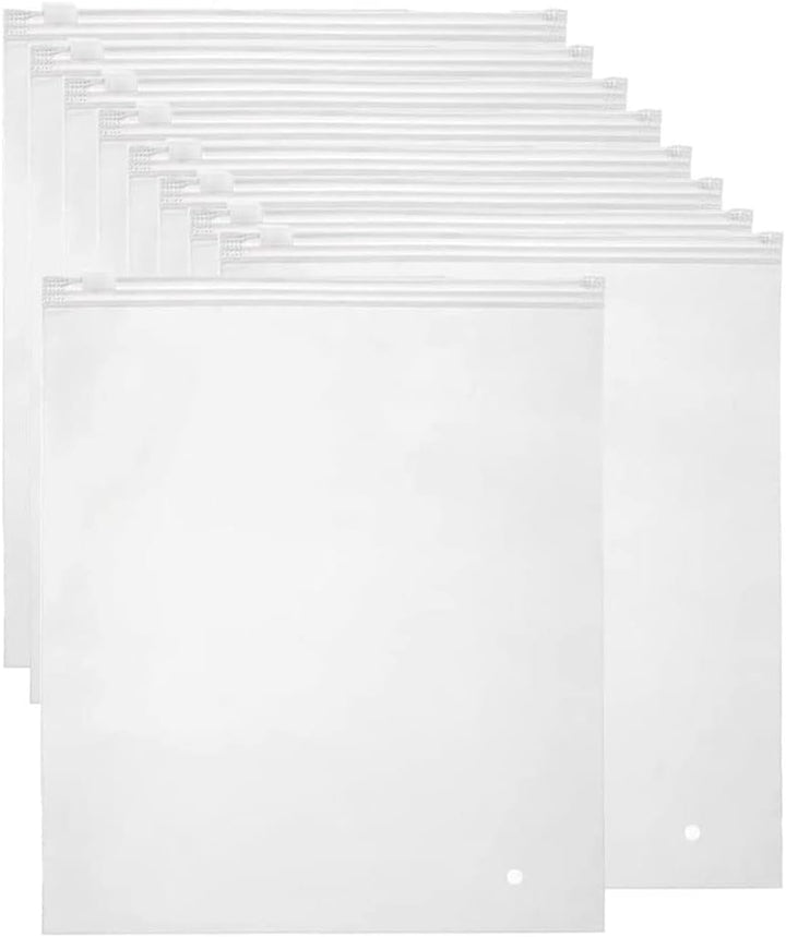 Reusable Matte Zip Bags – 40-Pack Clothing Storage Covers with Ventilation Holes | Stornfield