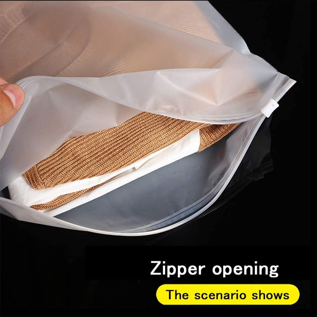 Reusable Matte Zip Bags – 40-Pack Clothing Storage Covers with Ventilation Holes | Stornfield