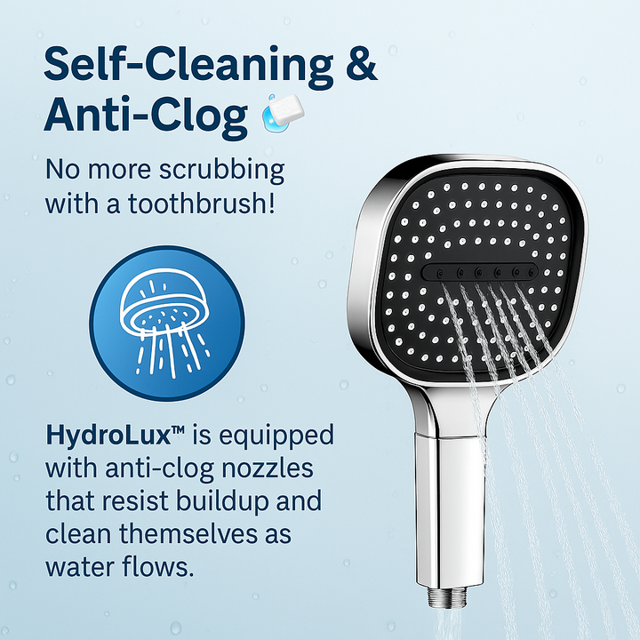 High-pressure filtered showerhead with turbo boost and 3 spray modes