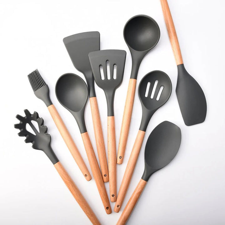 9 Pcs Silicone Kitchen Utensils Set | Stornfield