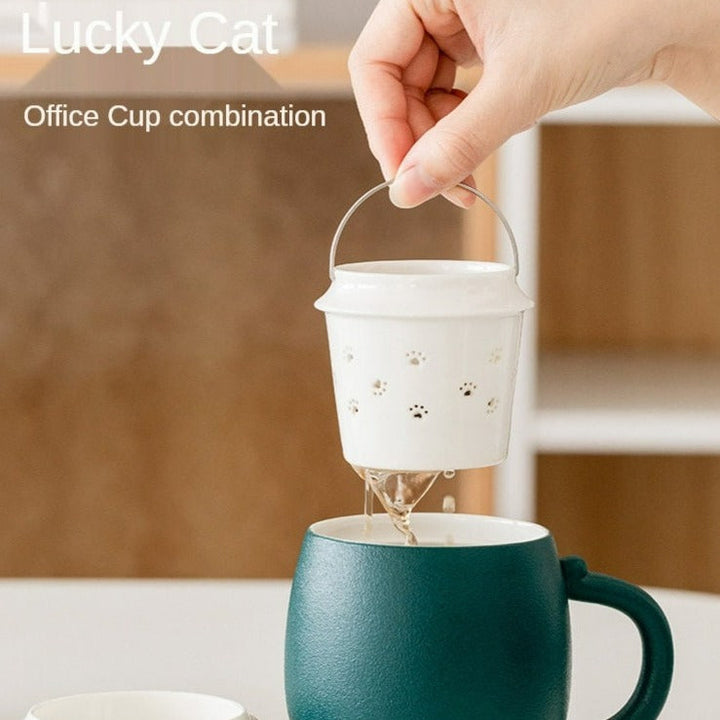 Stornfield | Cat Mug with Lid