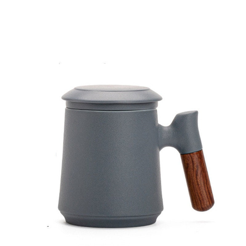Stornfield | Japanese Ceramic Tea Cup Set with Tea Infuser and Lid, Handmade