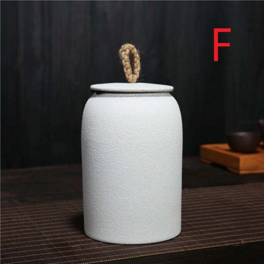 Stornfield | Vintage Kitchen Storage Jar for Cookies and Sugar | Airtight Ceramic Gong Fu Container