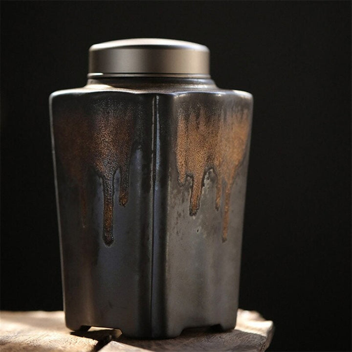 Vintage Ceramic Tea & Coffee Storage Container – 900ml airtight container | Stornfield