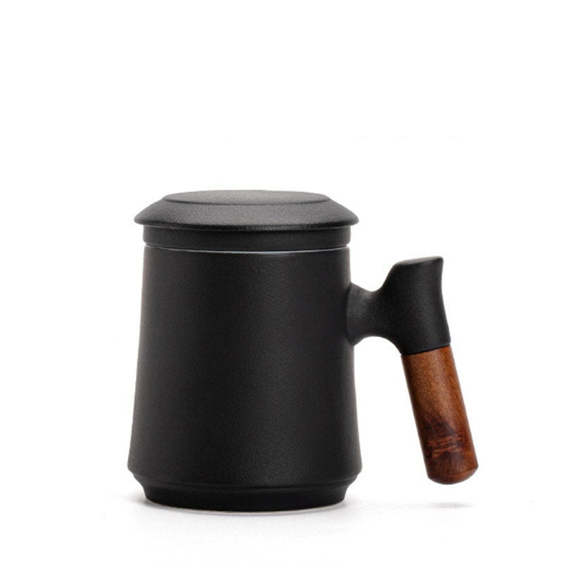 Stornfield | Japanese Ceramic Tea Cup Set with Tea Infuser and Lid, Handmade