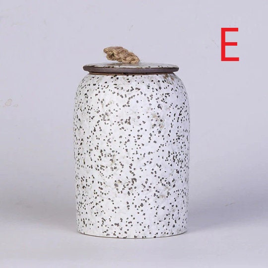 Stornfield | Vintage Kitchen Storage Jar for Cookies and Sugar | Airtight Ceramic Gong Fu Container