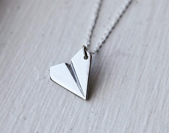 Paper Airplane Necklace | Stornfield