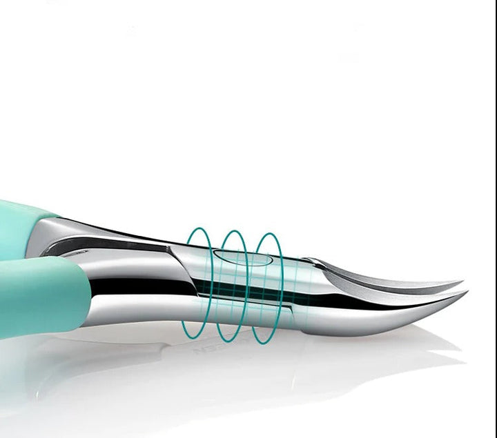 Senior nail clipper with splash guard – Ergonomic & Pain-free for Thick or Ingrown Toenails | Stornfield