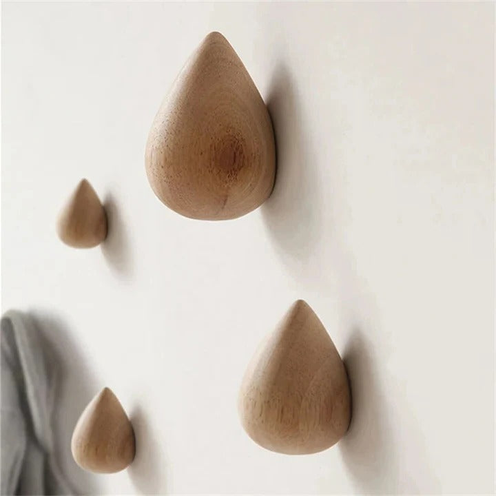 Stornfield | Beech Wood Water Drop Wall Coat Holder