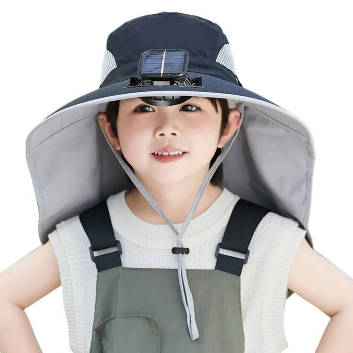 Adjustable Kids Solar Fan Hat | Stornfield
