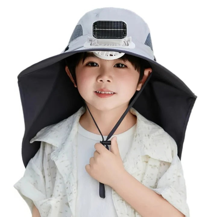 Adjustable Kids Solar Fan Hat | Stornfield