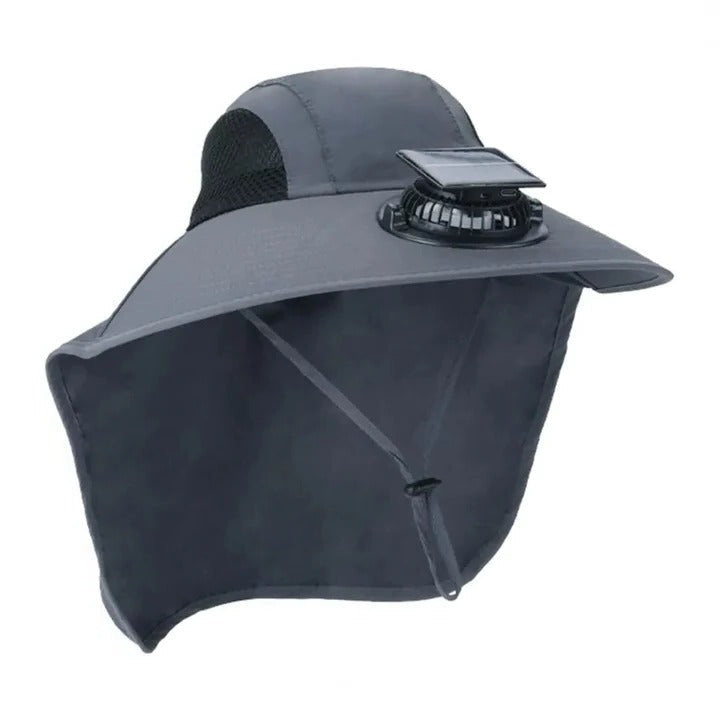 Solar Fan Hat with Wide Brim UV Protection | Stornfield