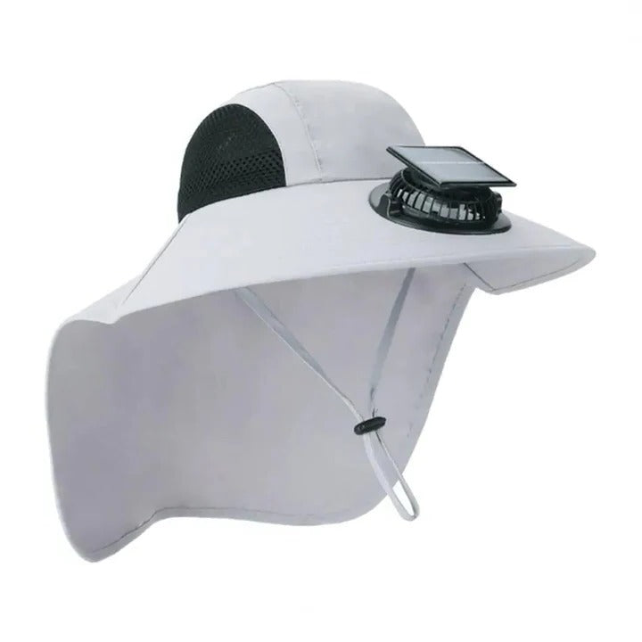 Solar Fan Hat with Wide Brim UV Protection | Stornfield