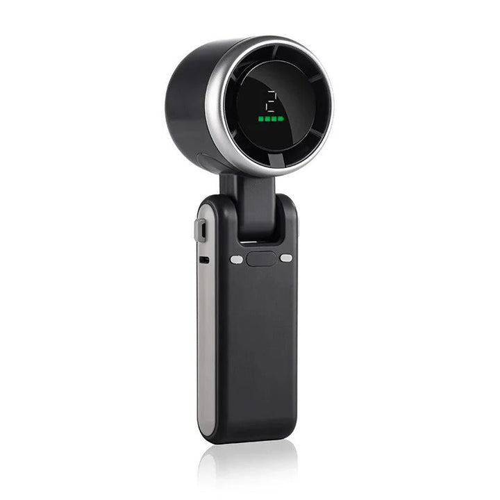 Foldable Handheld Turbo Fan with Digital Display | Stornfield