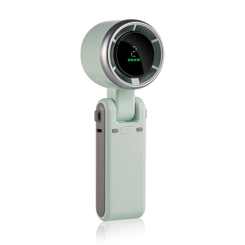 Foldable Handheld Turbo Fan with Digital Display | Stornfield
