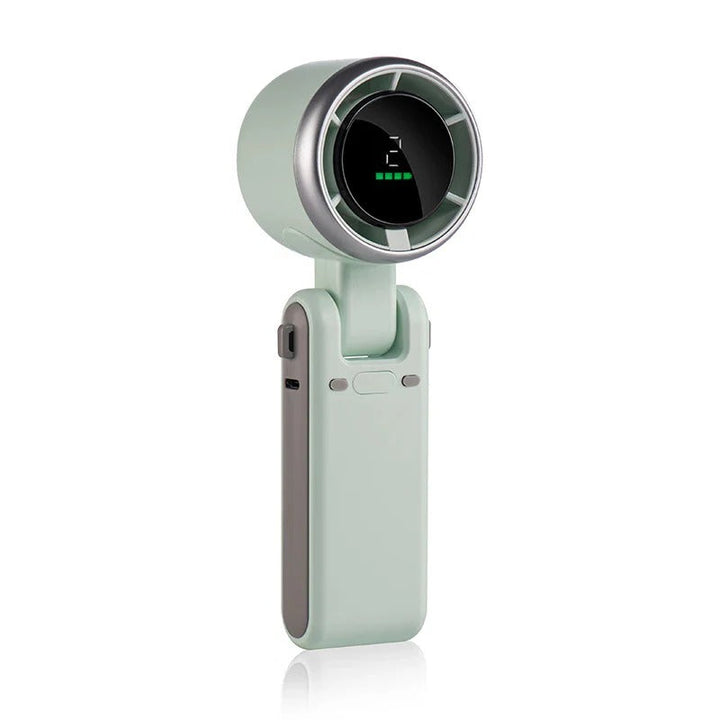 Foldable Handheld Turbo Fan with Digital Display | Stornfield