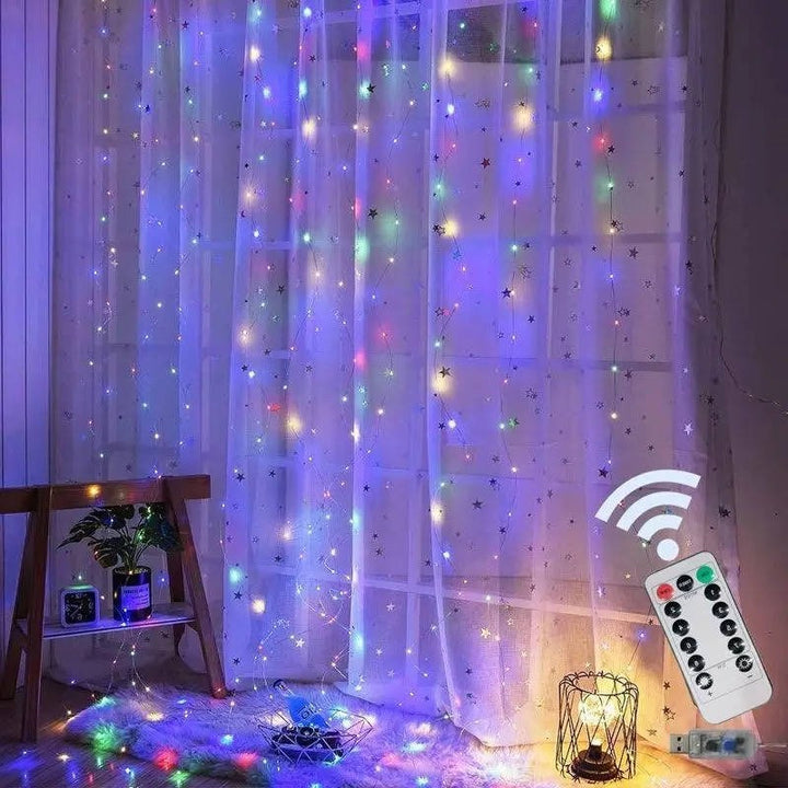 Stornfield | Curtain LED Lights with Remote, USB Powered