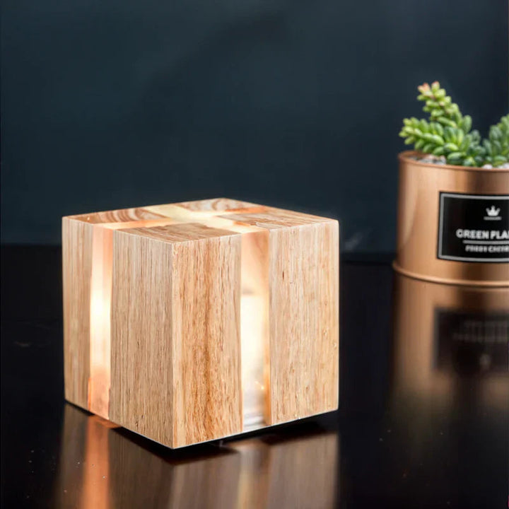 CrackLumen - Unique Stornfield Rustic Cracked Table Lamp