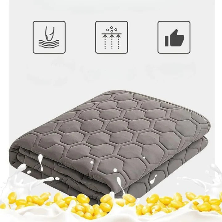 Quilted Cooling Mattress Pad with High-Density Cooling Fiber | Stornfield