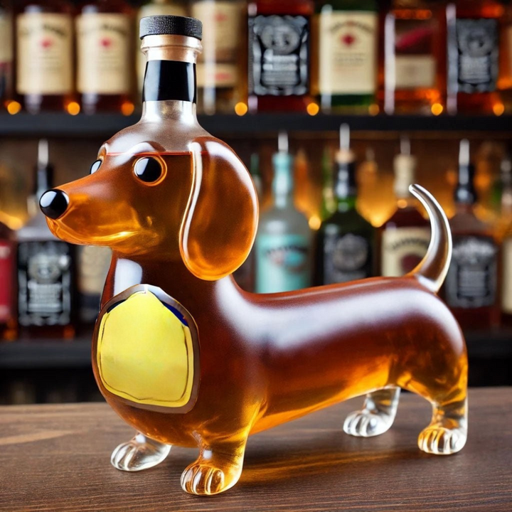 Stornfield | Glass Whiskey Decanter Dog Design