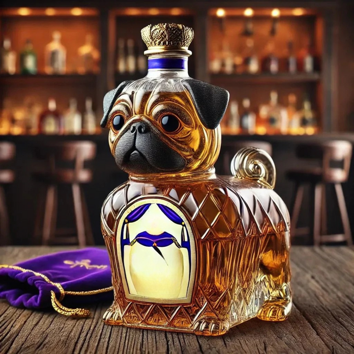 Stornfield | Glass Whiskey Decanter Dog Design