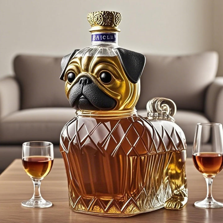 Stornfield | Glass Whiskey Decanter Dog Design