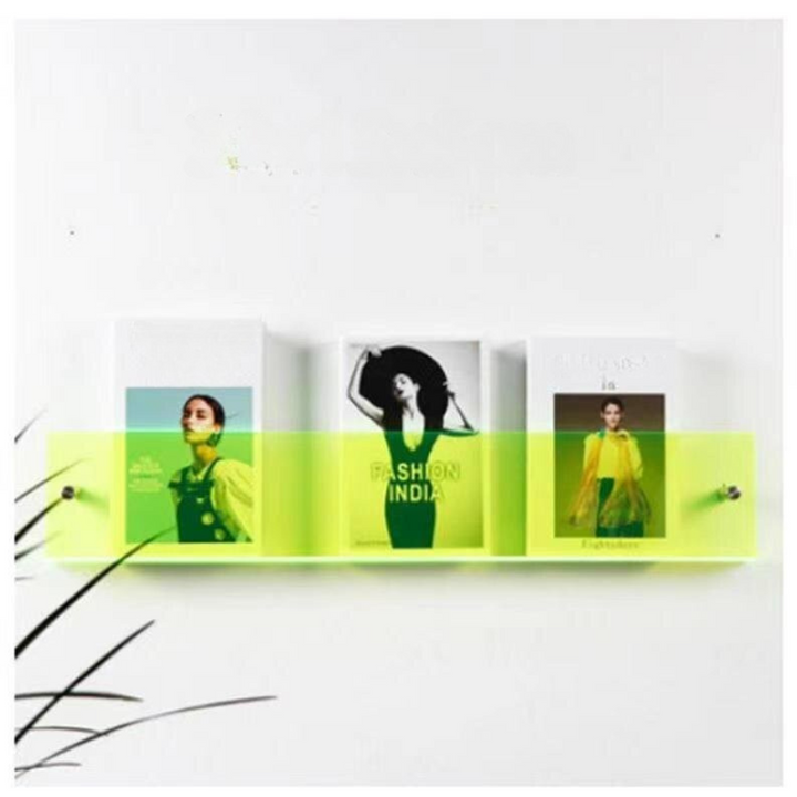 Stornfield | Wall Shelf Clear Acrylic Magazine Holder