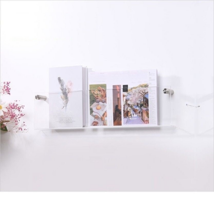 Stornfield | Wall Shelf Clear Acrylic Magazine Holder