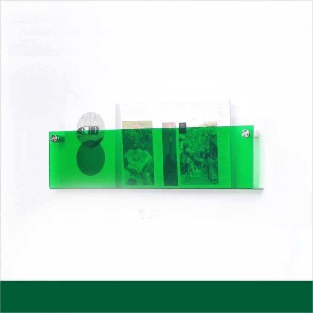 Stornfield | Wall Shelf Clear Acrylic Magazine Holder
