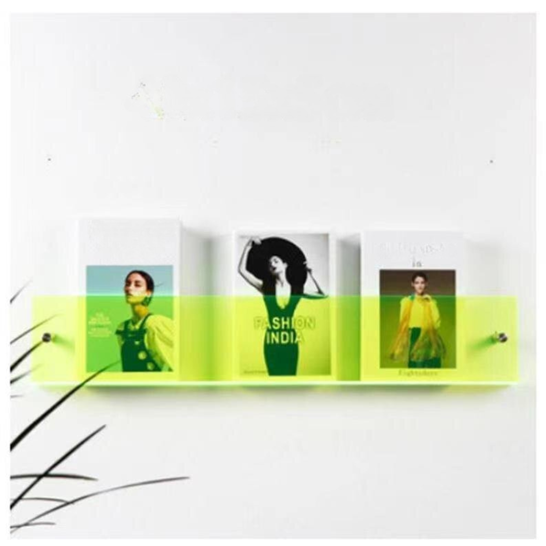 Stornfield | Wall Shelf Clear Acrylic Magazine Holder
