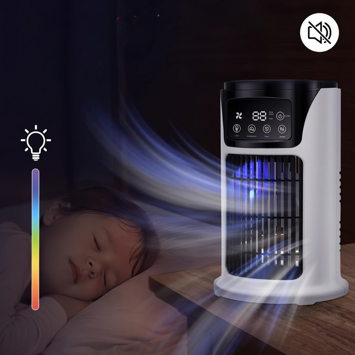 Portable Air Cooler Humidifier Fan USB White | Stornfield