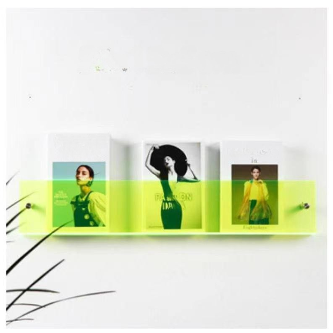 Stornfield | Wall Shelf Clear Acrylic Magazine Holder