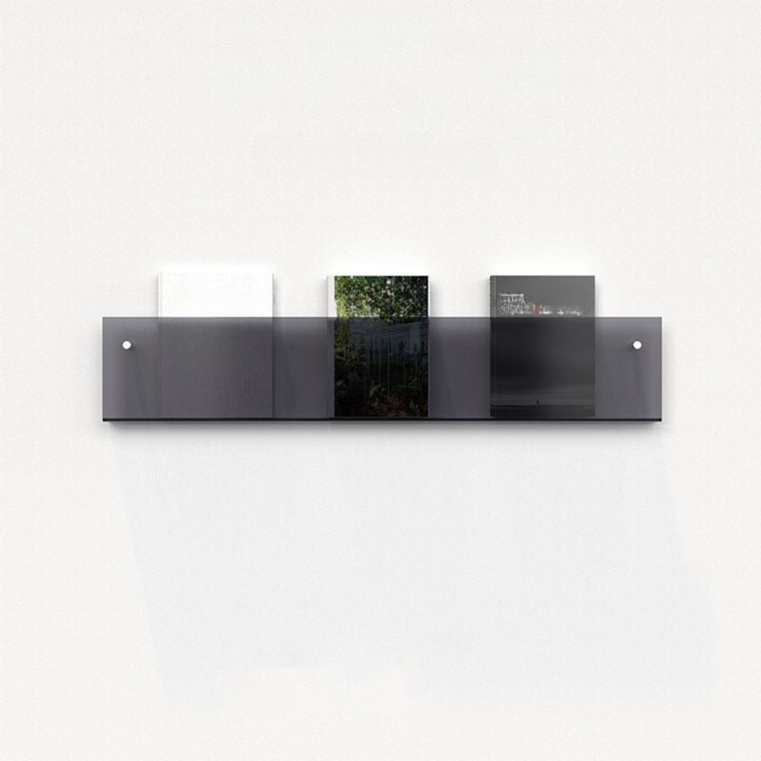 Stornfield | Wall Shelf Clear Acrylic Magazine Holder