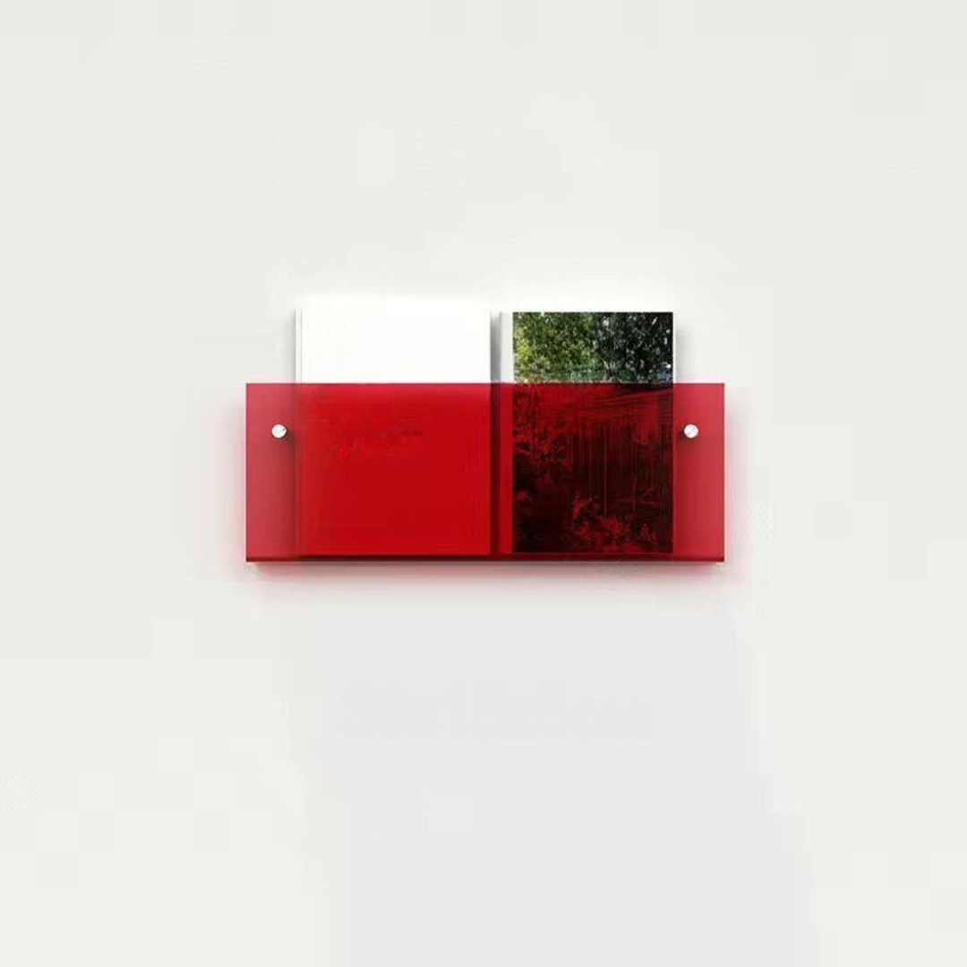 Stornfield | Wall Shelf Clear Acrylic Magazine Holder