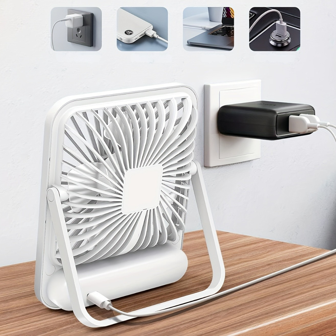 Portable USB Rechargeable Table Cooling Fan | Stornfield