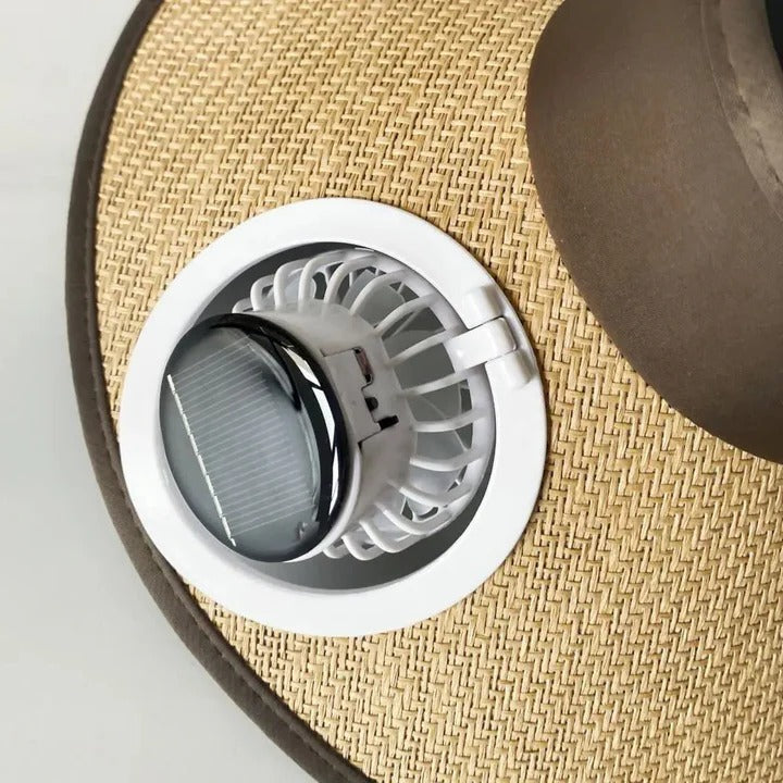 Wide Brim Sun Hat with Solar Powered Fan | Stornfield