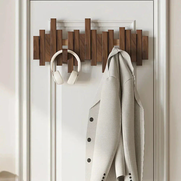 Stornfield | -Wall-mounted Piano Wood Coat Rack - Practical and Elegant for Organizing Your Entryway