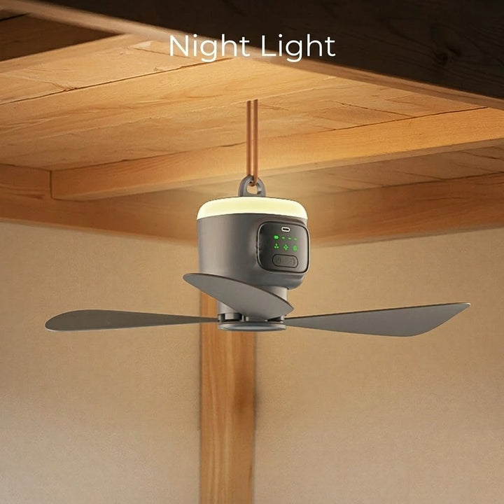 Home Cool Portable Rechargeable RC Hanging Fan Lamp | Stornfield