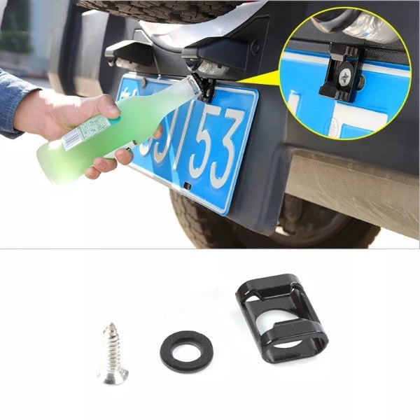 License Plate Mounted Bottle Opener | Stornfield