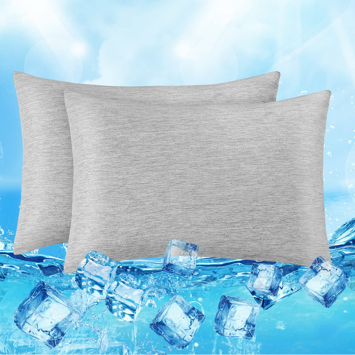 Revolutionary Gray Cooling Pillowcases Set of 2 –  Pro Q-Max 0.4 | Stornfield