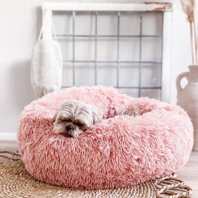 Stornfield | Donut Lit pour Chien en Peluche Calmant pour Chiens Petit à Grand