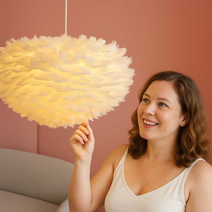 Cloud Like Realistic Feather Chandelier | Stornfield