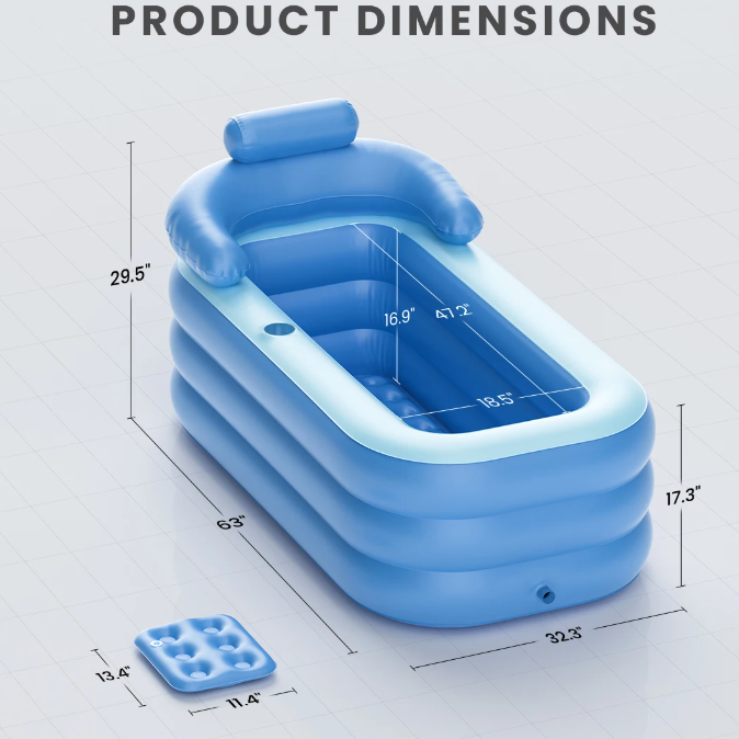 Portable Inflatable Spa Relaxing Full Bathtub | Stornfield