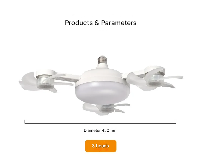 Multi Cooler Fast Ceiling LED Fan Light | Stornfield