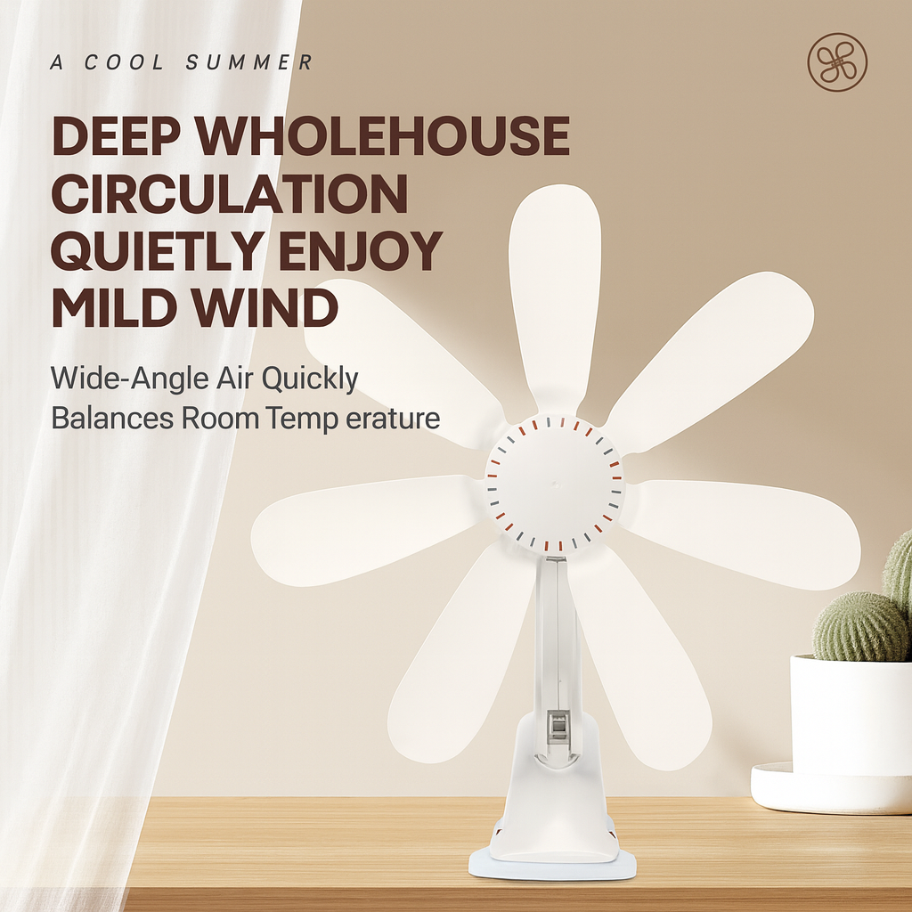 PortaStornfielde Clip-On Desk & Bedside Fan | Stornfield