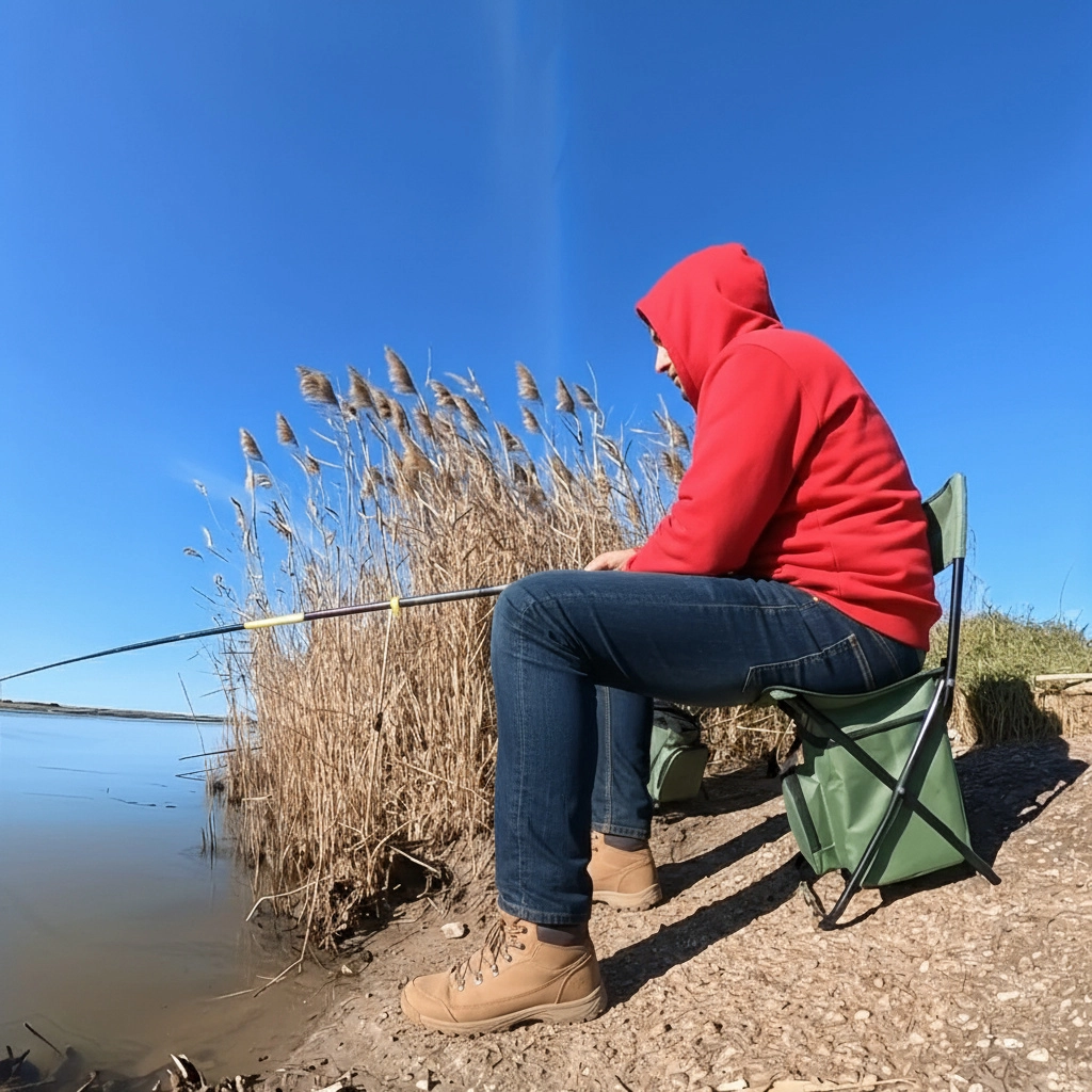 Built-in Cooling Bag Portable Folding Outdoor Stool | Stornfield