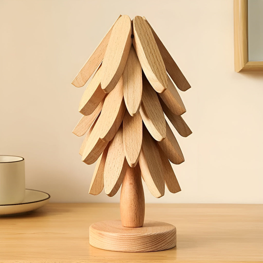 Christmas tree coaster foldaStornfielde – Decorative & Practical | Ideal for drinks & holidays | Stornfield